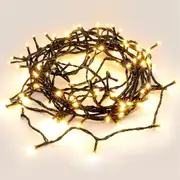 240 Warm White LED Fairy Lights 16.8m