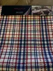 Nautica Table Runner 72 x 16" Red, White, Blue Plaid NEW