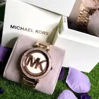 在飛比找蝦皮購物優惠-MK5865 經典大logo 施華洛世奇晶鑽 MK女錶奢華精