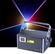 CR Laser Fine 7 RGB Full Color 1W Laser 20k Scanning Auto Sound DMX ILDA with Keyboard