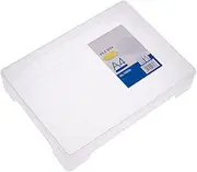UTHCLO Box File Box Transparent Plastic Document Organizer for Efficient Storage Lightweight Storage Box for Office Study Living Use