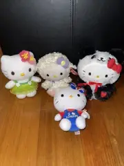 TY Sanrio Hello Kitty Beanie Buddy Lamb Sheep plus loy of 4 hello kitty plush