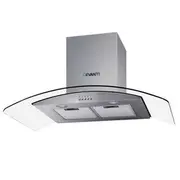 Devanti 900mm Range Hood 90cm Rangehood Glass Cano