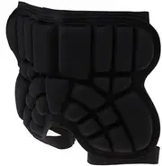 3D Padded Hip Pad Short Children Butt Pad EVA Shorts , Black