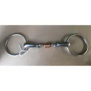 SS Copper Roller Thick Snaffle Bit 5.5"