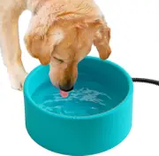 3.2l Large Heated Water Bowl For Outdoor, 30w Thermostatic Control Heating Pet Bowl With 6.6ft