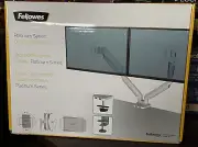 Dual Monitor Arm, Platinum Series Adjustable up to 32" built in USB ports
