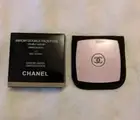 CHANEL Compact Mirror Double Facettes Duo Codes Couleur Logo Embossed Free Ship