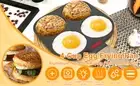 Egg Frying Pan Set Aluminum 4 Cups Egg Frying Pan Nonstick Mini Egg Cooker jwt