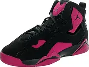 [Nike] Jordan Kids Jordan True Flight Gg Black/Black/Sport Fuchsia Basketball Shoe 7 Kids US