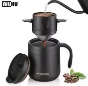 304 Stainless Steel Portable Coffee Filter Drip Coffee Tea Holder Reusable US