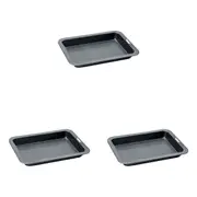 3PK Wiltshire Easybake Rectangular Slice/Brownies Baking Pan Oven Safe Tin
