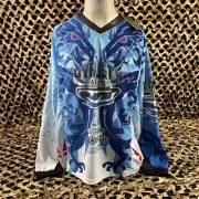 New JT Team Dynasty Glide Dragon Paintball Jersey - Blue - Large