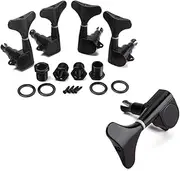Hoement 4pcs Guitar Tuning Pegs Bass Guitar Tuning Tools with Machine Heads for 4 String Bass (2l2r)