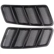 Pair Front Bonnet Hood Vent Air Grille Insert Cover For Mercedes W166 GL/GLE/GLS