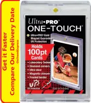 5 x Ultra Pro UV ONE TOUCH 100pt Magnetic Closure Card Holder Protector 64x89mm