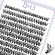 Lash Clusters 40D-14MM Cluster Lashes 280Pcs Eyelash Clusters Lashes D Curl Indi