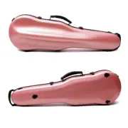 Hard Violin Case 4/4 full size Mixed Carbon fiber BackStraps handle Pink