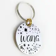 Custom Engraved Pet ID Tag Necklace Charm - Personalized Dog Cat Collar
