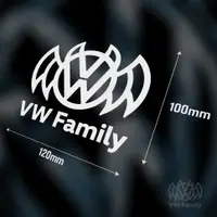 在飛比找蝦皮購物優惠-Volkswagen 福斯 VW Family 蝙蝠車貼