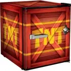 TNT Mini Bar Fridge Retro Style Cube w/ Retro Handle and Bottle Opener