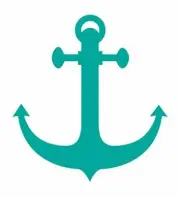 Lot of 100 Tanning Bed Body Stickers Blue Green Anchor Nautical Tattoo