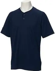 [ASICS] BAD015 Baseball Shirt, Short Sleeve, General Size, Navy