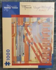 Frank Lloyd Wright Flags July Fourth, 1927 Pomegranate Puzzle 1000 pc.