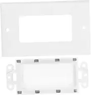 HEALEEP 2 Pack Brush Cable Entry Plate Wall Plate Grout Brush for Wall Cable Grommet Prevents Tangling