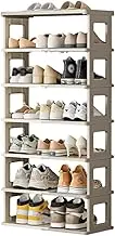 AIMALL 7 Tier Creative Folding Shoe Rack, Multi-Layer Household Space-Saving Shoe Storage, Foldable Shoe Cabinet, Installation-Free Shoe Box, Ideal for Dormitory and Small Spaces