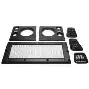 LAND ROVER DEFENDER 90 110 SATIN FRONT GRILLE & HEADLAMP & VENT FACE LIFT KIT