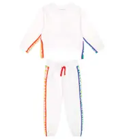 [Stella McCartney Kids] Stella McCartney Kids Cotton fleece tracksuit Y 3 white