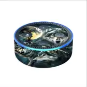 Skin Decal for Amazon Echo Dot 2 (2nd generation) / 3 Wolves Moonlight