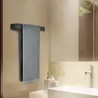 Bathroom Toilet Hand Towel Rail Rack Holder Steel Wall Mounted Stand Home ᆺ