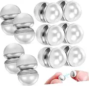 [Healeved] 10 Pairs Magnetic Veil Weights with Double Sided Pearls Elegant Hijab Magnets for Securing Wedding Veils Scarves and Dresses Versatile Magnetic Clasp for Special Occasions