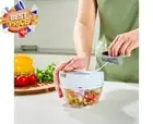 400ml Manual Pull Chopper Food Processor Vegetable Cutter Kitchen Tool