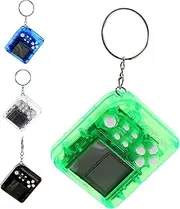 [TINEASUR] 4pcs Handheld Game Console Keychains Decorative Video Game Keyrings Transparent Colors for Party Favors Unique Gamers and Collectors