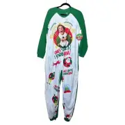 Buddy the Elf Christmas One Piece Romper Pajama Fleece Costume NWT Size L/XL