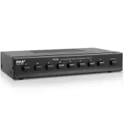 PyleHome Universal 8 Channel High Power Stereo Speaker Selector - Black PSS8