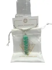 Double Terminated Amazonite Silver Pendant