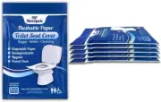 Toilet Seat Covers Disposable (60 Pack) - XL Flushable Disposable Toilet Seat Co