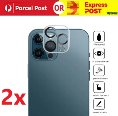 2X Back Camera Lens Tempered Glass Protector For iPhone 14 13 12 11 Pro Max Mini