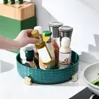 Fruit Tray Rotatable Food Serving Food Storage Container Round Bowl Plastic
