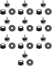 10X Rotary Carbon Potentiometer with Diameter with Knob, RV24YN 20S B103 10K Ohm