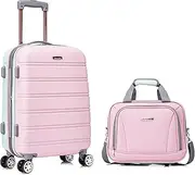 [Rockland] Melbourne Hardside Expandable Luggage with Spinner Wheels with Matching Softside Tote