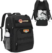 Skate Bag Fits Shoes Up to Us Mens 13, Roller Skate Backpack with Multi Accessory Pockets, Inline Skate Bag for Men And Women, Black