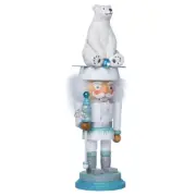 Kurt Adler Hollywood Nutcracker - Polar Bear Hat Nutcracker 17" HA0098