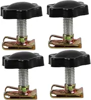 DRESSOOS 4pcs Classic Motorcycle Trunk Lock Screws Theft Saddle Bag Bolts Compatible with Vintage Motorcycle Models Quick Installation Durable Polish Finish