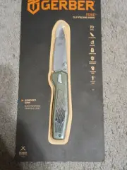 GERBER FUSE FOLDER CLIP POCKET FOLDING KNIFE | SAGE GREEN