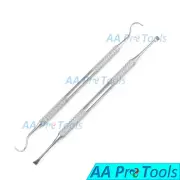 2 Dental Tartar Calculus Plaque Tooth Scraper Remover/Mirror Examination PR-284